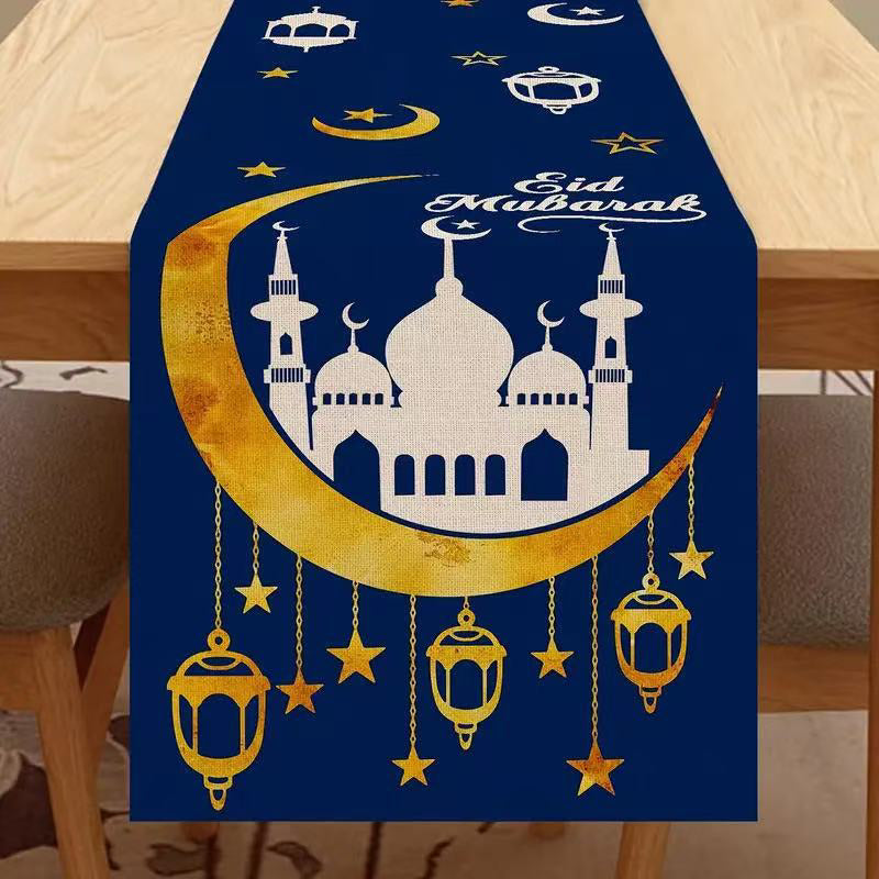 Ramadan Table Runner for Festive Eid Dining Table Decor