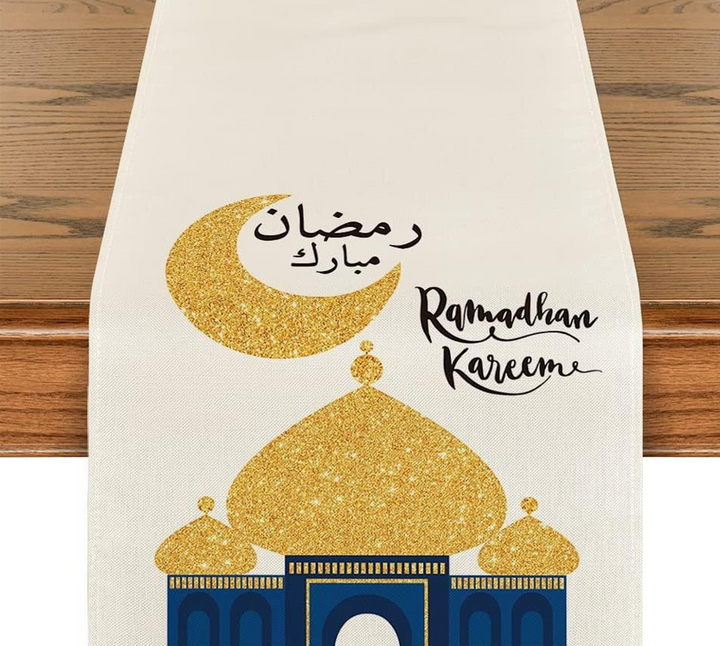 Ramadan Table Runner for Festive Eid Dining Table Decor