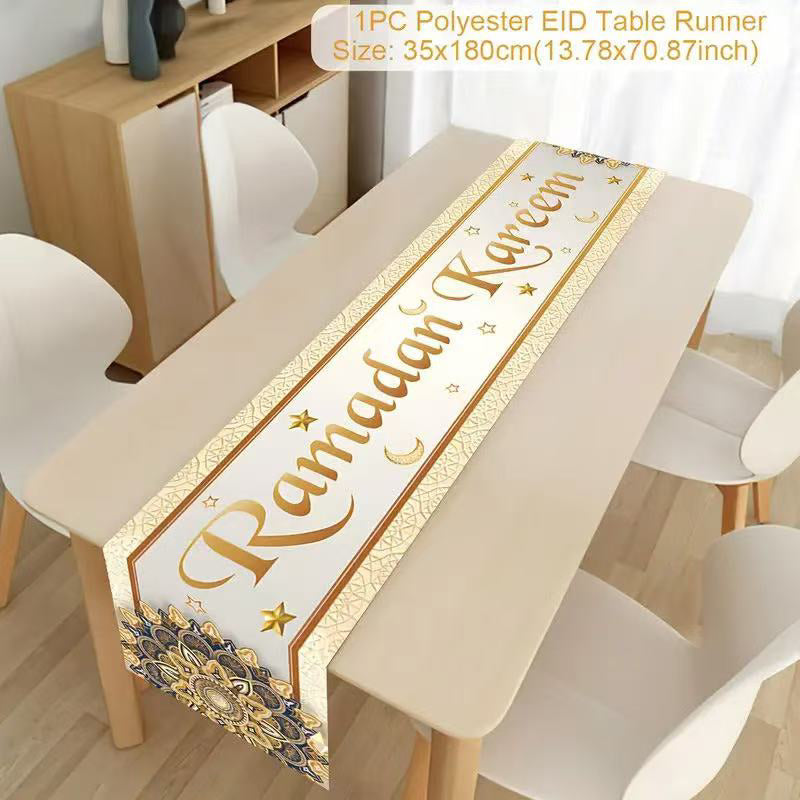 Ramadan Table Runner for Festive Eid Dining Table Decor