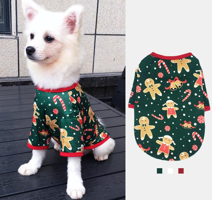 Printed Dog Christmas Shirt for Festive Holiday Photos