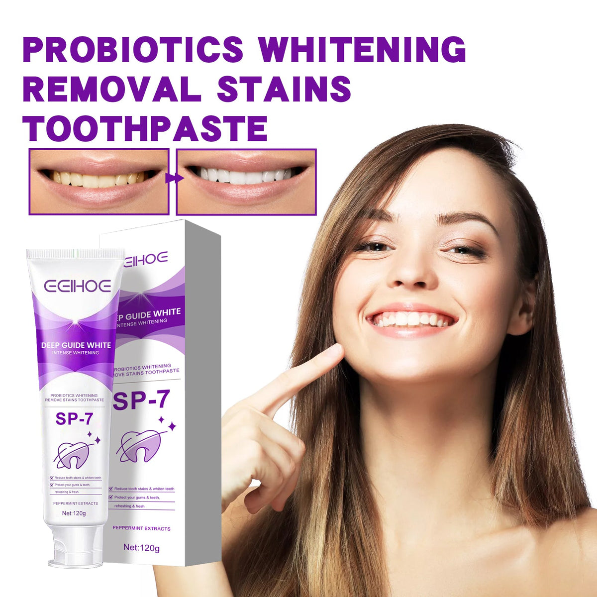 Probiotic Whitening Toothpaste for a Fresher Smile