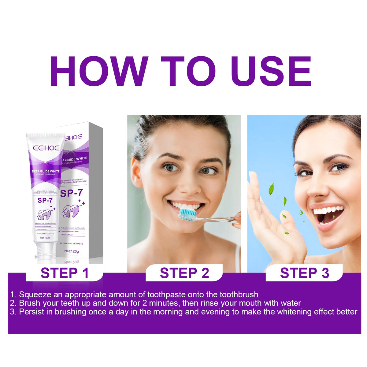 Probiotic Whitening Toothpaste for a Fresher Smile