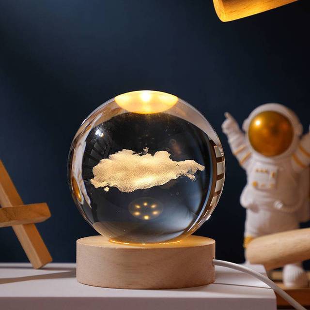 3D Glowing cristal globe - wanelo - store - roman