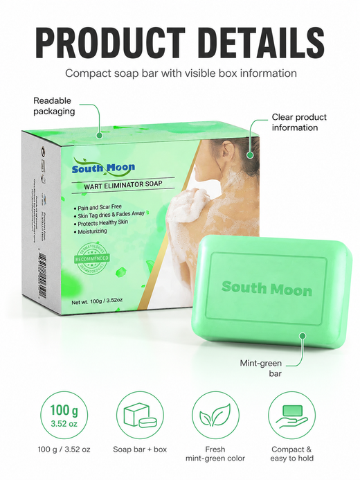 Skin Tag & Wart Removal Soap — Pain & Scar-Free Treatment