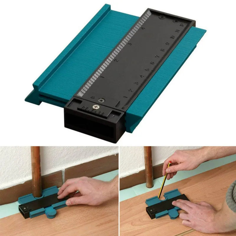 Contour Duplication Gauge for Tile and Laminate Fitting