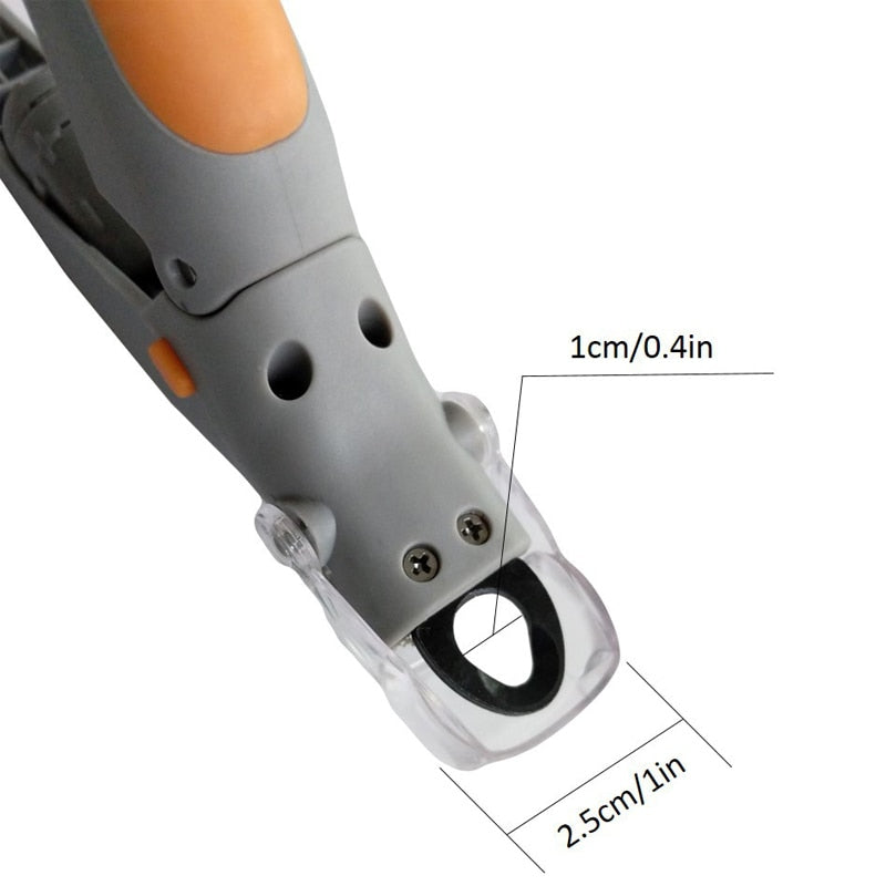 Illuminated Dog Nail Clippers with LED and 5X Magnifier