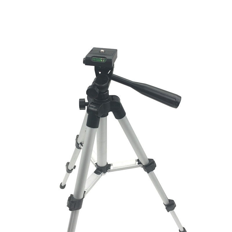 Aluminum Camera Tripod with 360-Degree Fluid Head Stand