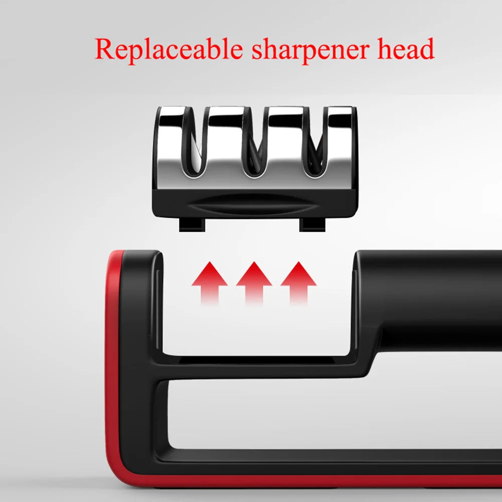 3-Stage Kitchen Knife Sharpener for a Sharper Edge at Home