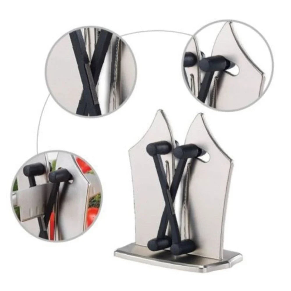 Pull-Through Knife Sharpener With Tungsten Carbide Blades