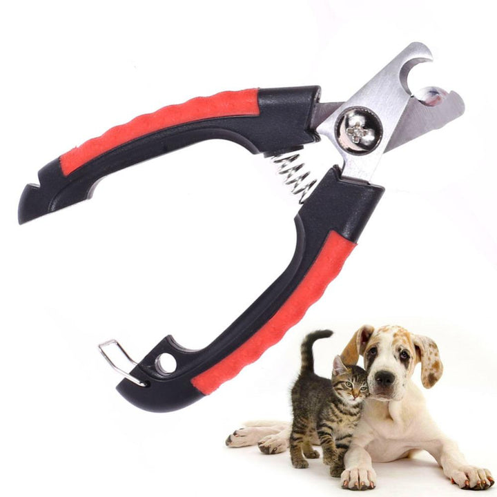 Stainless Steel Dog Nail Clippers with Safety Lock