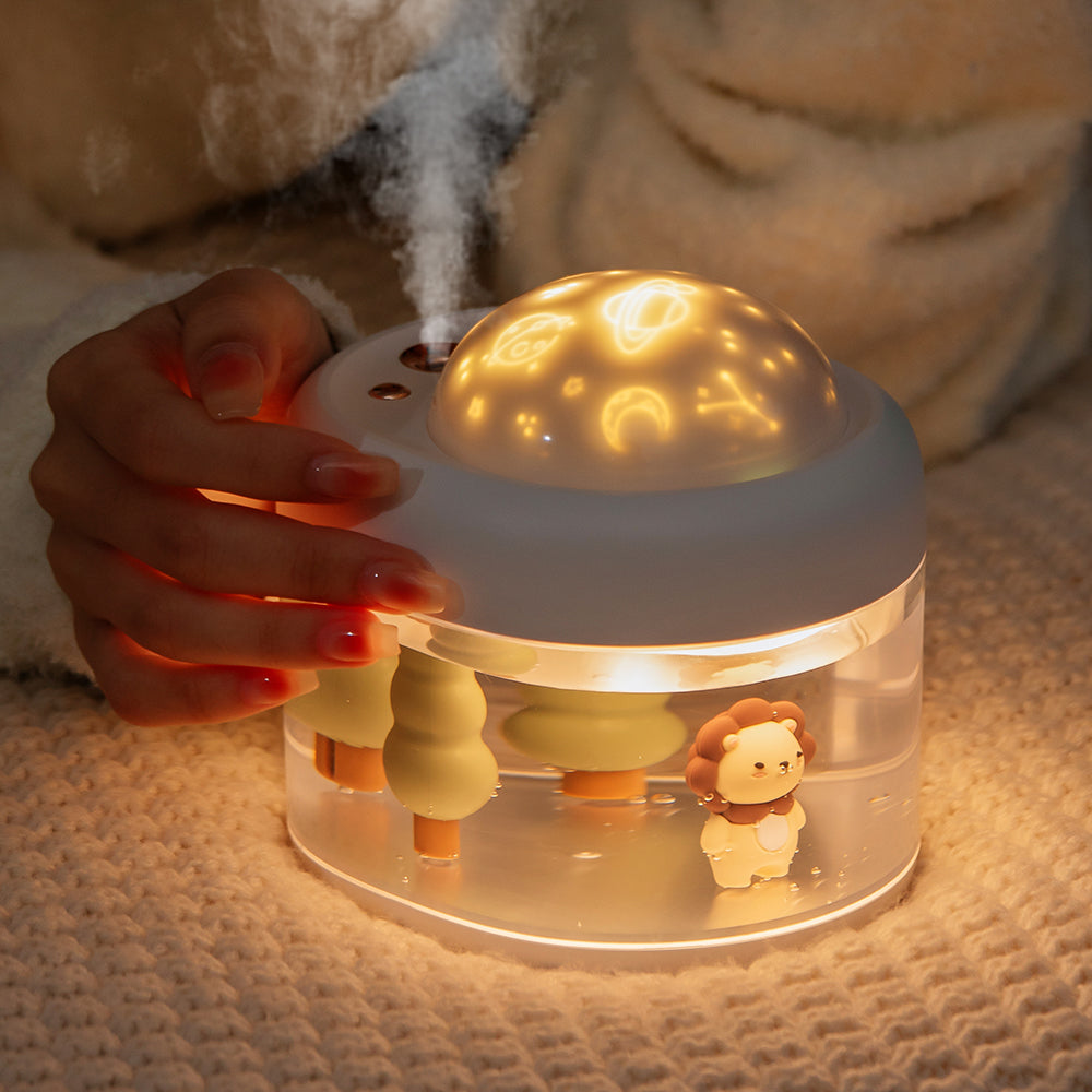 Star Projection Humidifier and Night Light for Bedroom