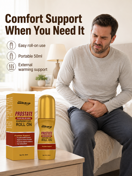 Prostate Pain Relief Warming Gel Roll-On — Fast-Acting