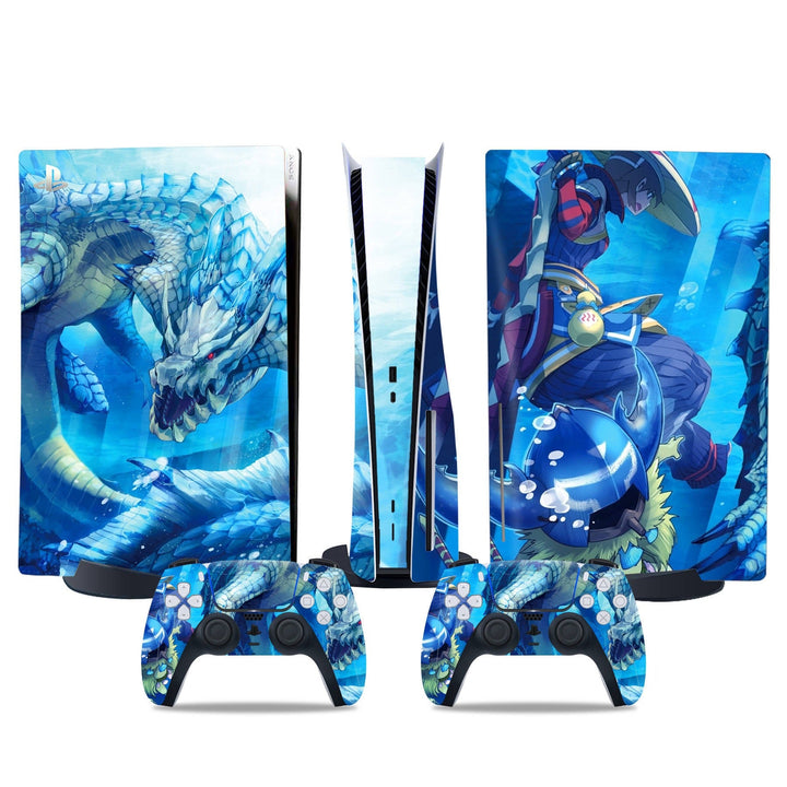 PS5 Monster Hunter Skin Set for Console and Controllers