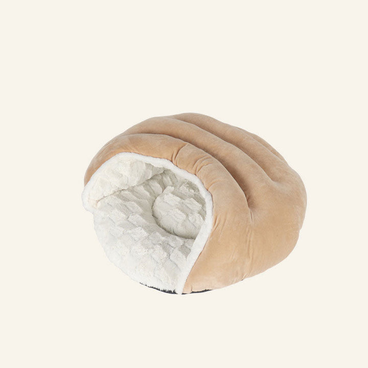 Enclosed Cat Bed for Warm, Cozy Indoor Sleeping Nook