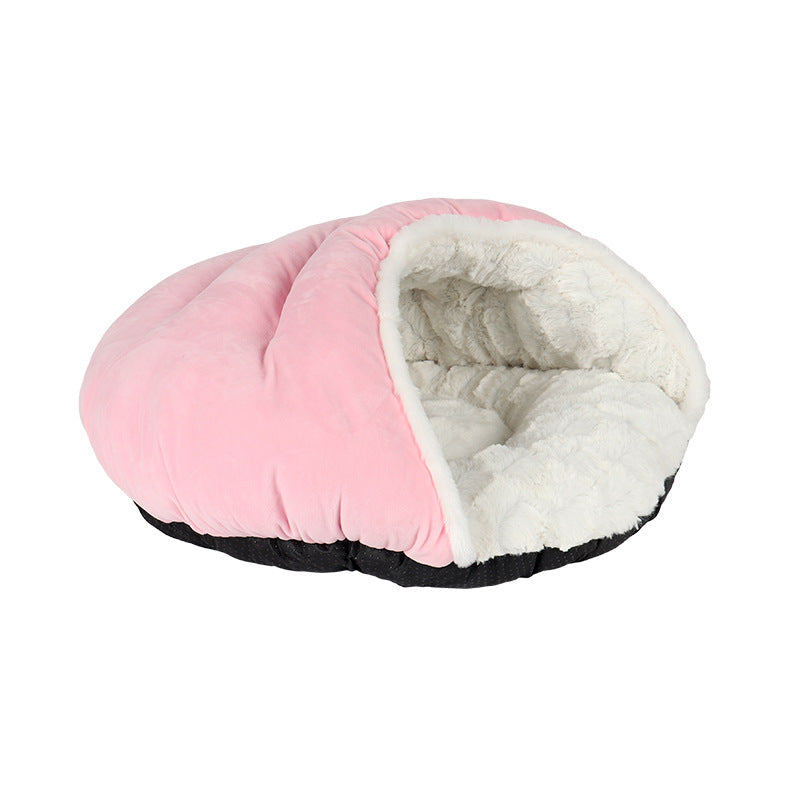 Enclosed Cat Bed for Warm, Cozy Indoor Sleeping Nook