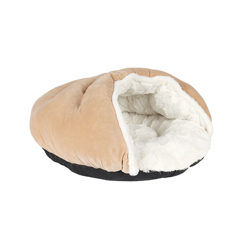 Enclosed Cat Bed for Warm, Cozy Indoor Sleeping Nook