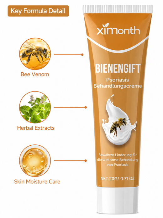 Psoriasis Cream with Bee Venom – Soothes Itch & Repairs Skin