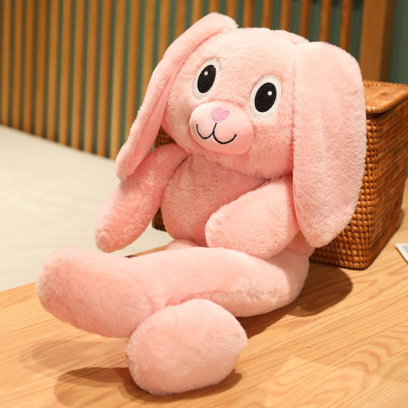 Stretch Ear Rabbit Plush Toy for Comfort, Cuddles & Play
