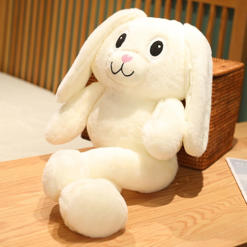 Stretch Ear Rabbit Plush Toy for Comfort, Cuddles & Play