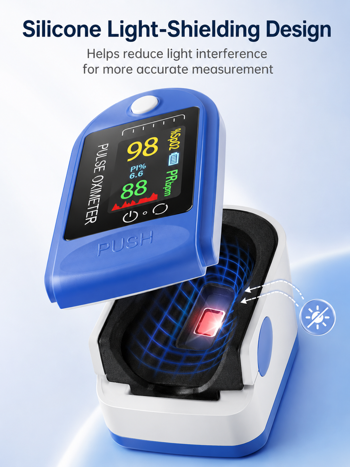 Pulse Oximeter — Real-Time Blood Oxygen & Heart Rate Monitoring