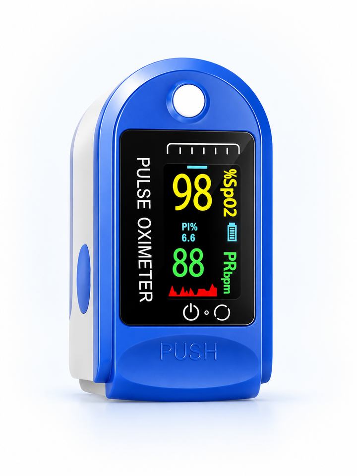 Pulse Oximeter — Real-Time Blood Oxygen & Heart Rate Monitoring