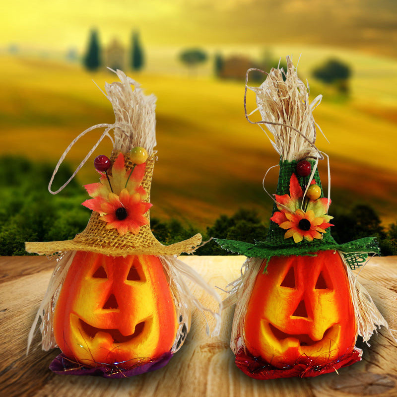 LED Pumpkin Lantern Decoration for Warm Halloween Glow