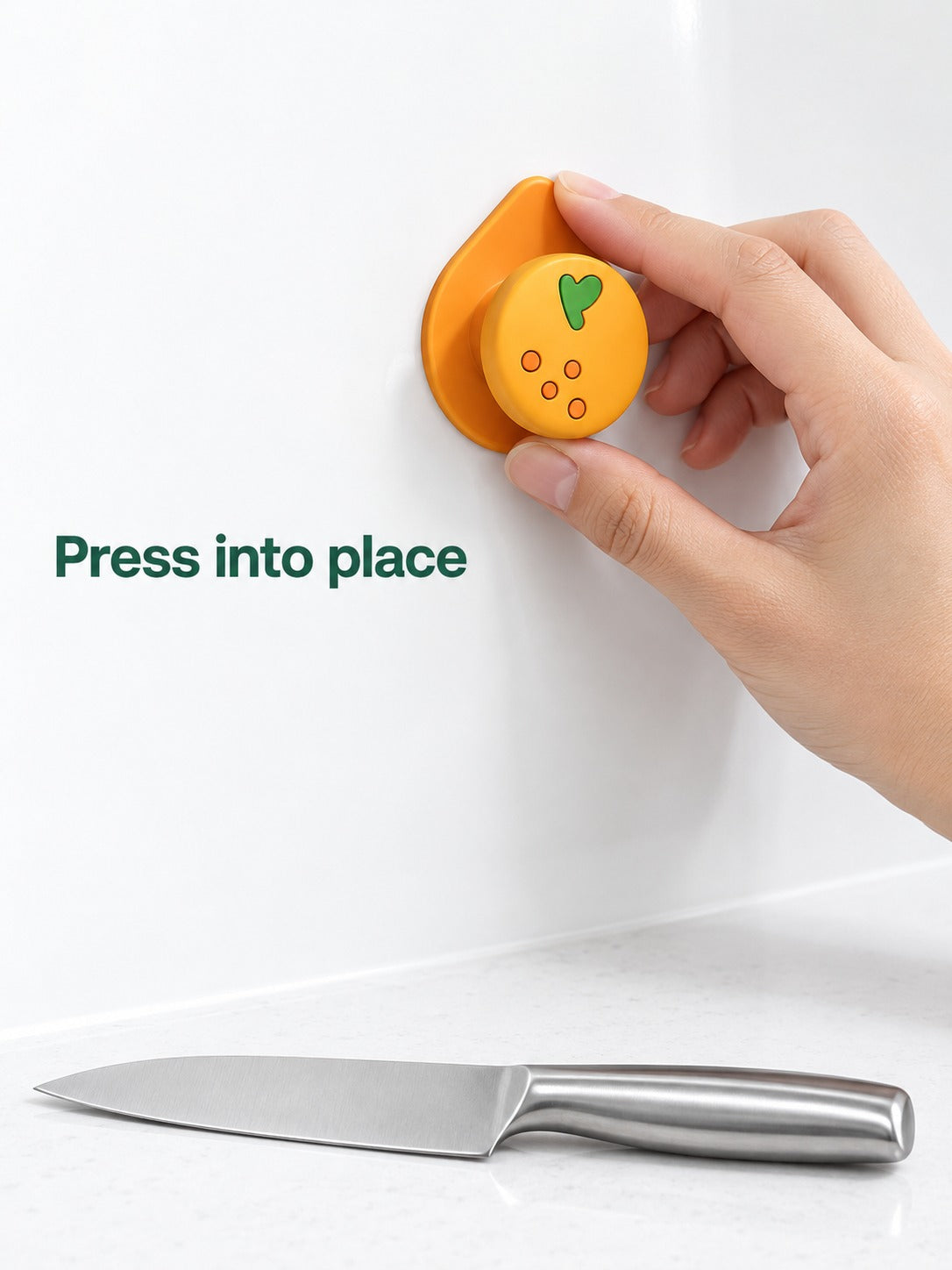 Punch-Free Fruit Wall Hooks for Bathroom and Kitchen