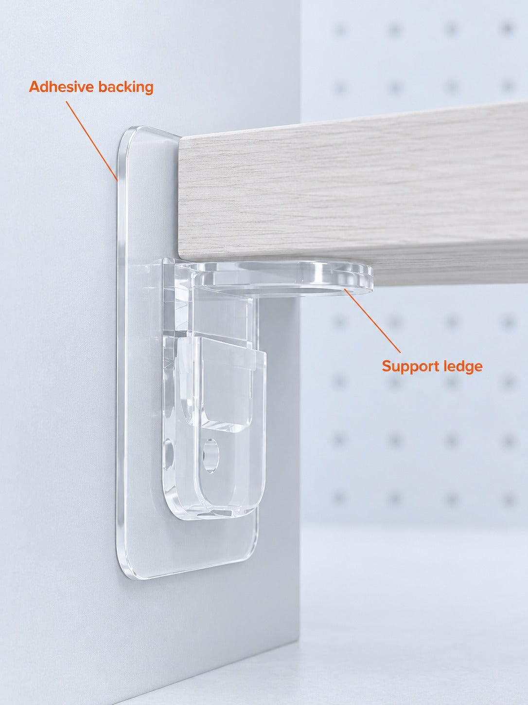 Punch-Free Shelf Support Bracket for Wardrobe Cabinets