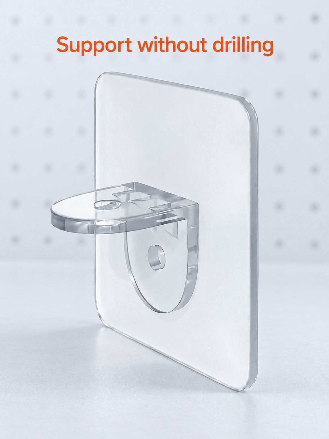 Punch-Free Shelf Support Bracket for Wardrobe Cabinets
