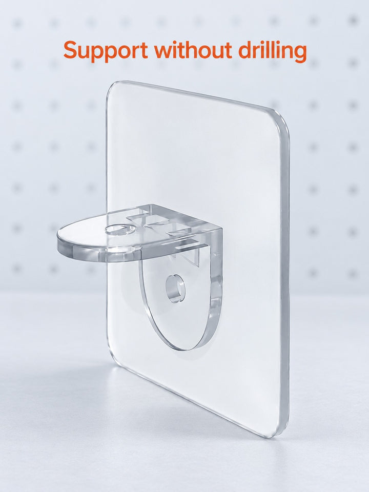 Punch-Free Shelf Support Bracket for Wardrobe Cabinets