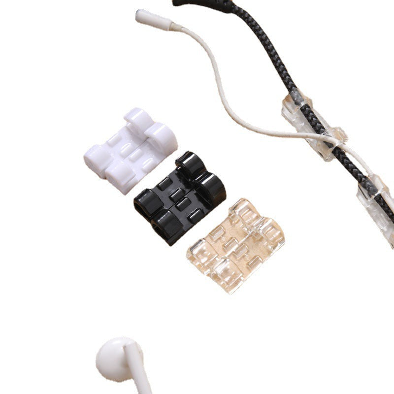 Punch-Free Self-Adhesive Desk Cable Clips for Tidy Setups