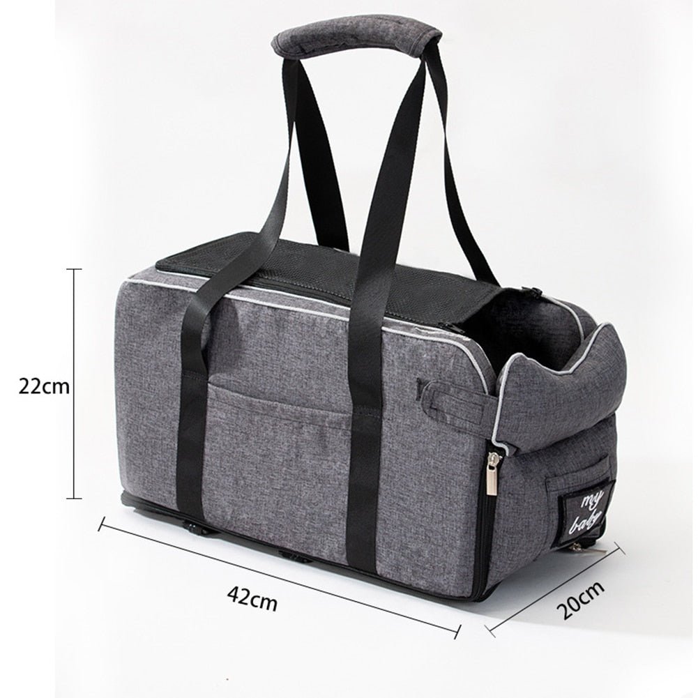 Portable Pet Car Seat for Small Dogs and Cats Travel