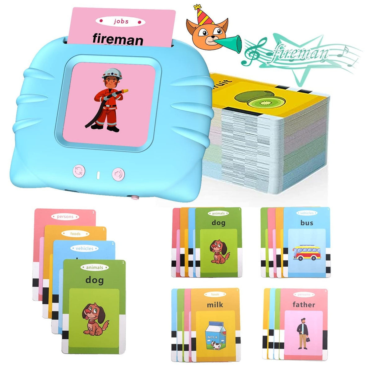 English Flashcard Learning Machine With Audio Practice Toy