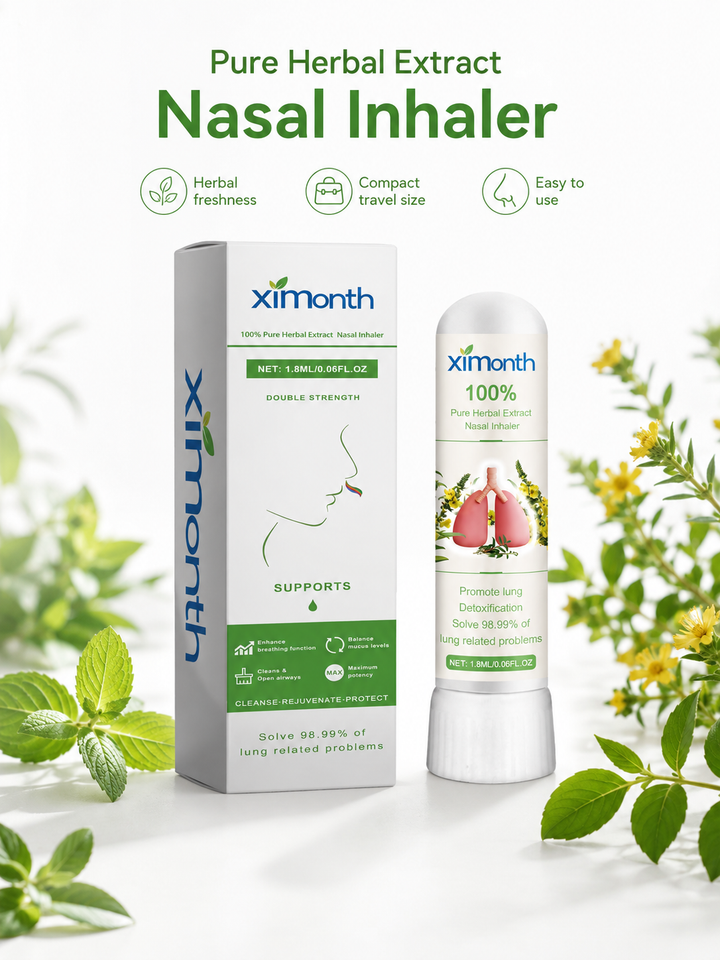Herbal Nasal Inhaler — Deep Lung Detox & Respiratory Relief