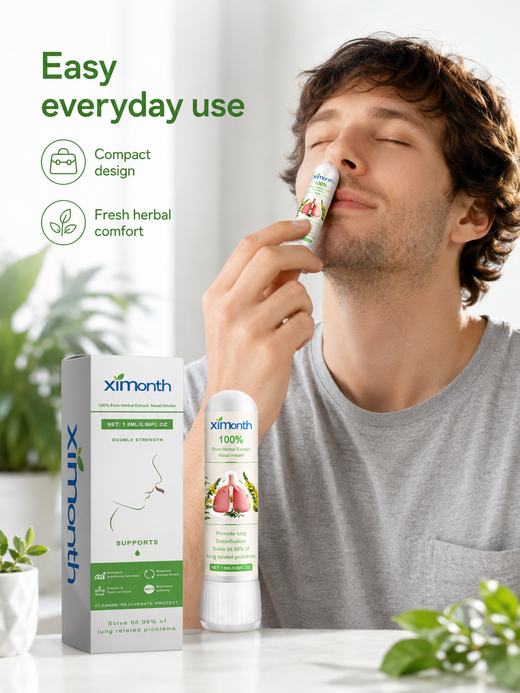Herbal Nasal Inhaler — Deep Lung Detox & Respiratory Relief