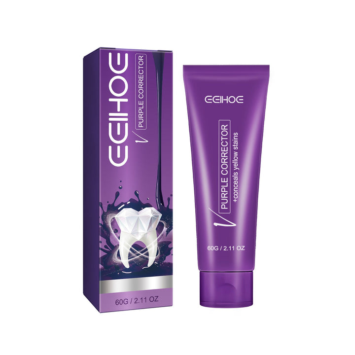 Purple Corrector Toothpaste for a Brighter Smile