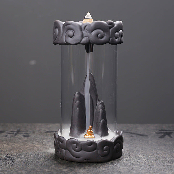 Backflow Incense Burner for Mountain Mist Ambience