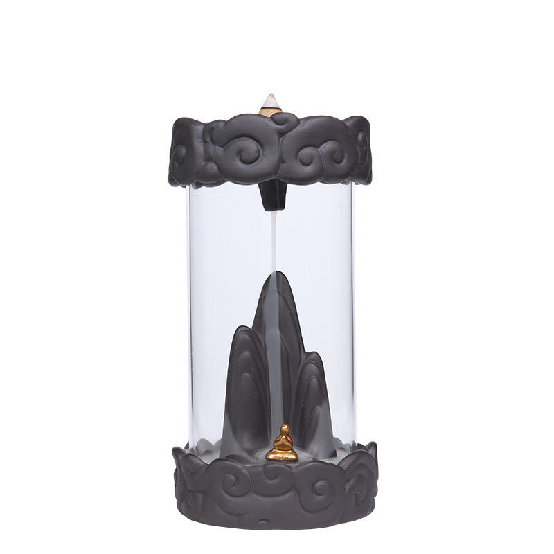 Backflow Incense Burner for Mountain Mist Ambience