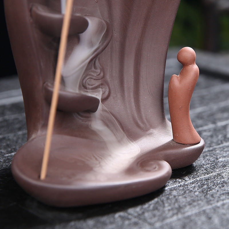 Backflow Incense Burner for Calming Home Ambience Decor