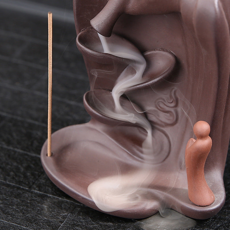 Backflow Incense Burner for Calming Home Ambience Decor
