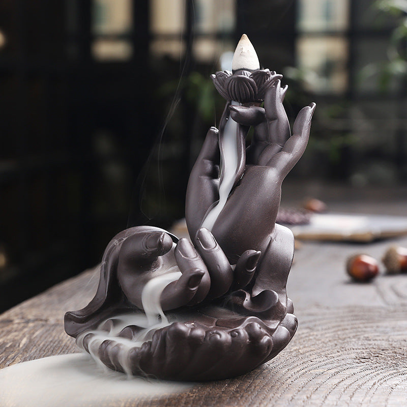 Backflow Incense Burner for Waterfall Smoke Home Decor
