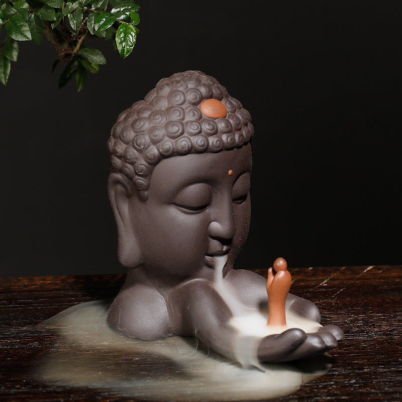 Buddha Backflow Incense Burner for Serene Home Decor