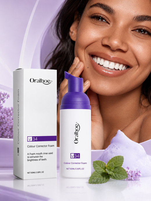 Purple Teeth Whitening Mousse – Colour Correct to Reveal