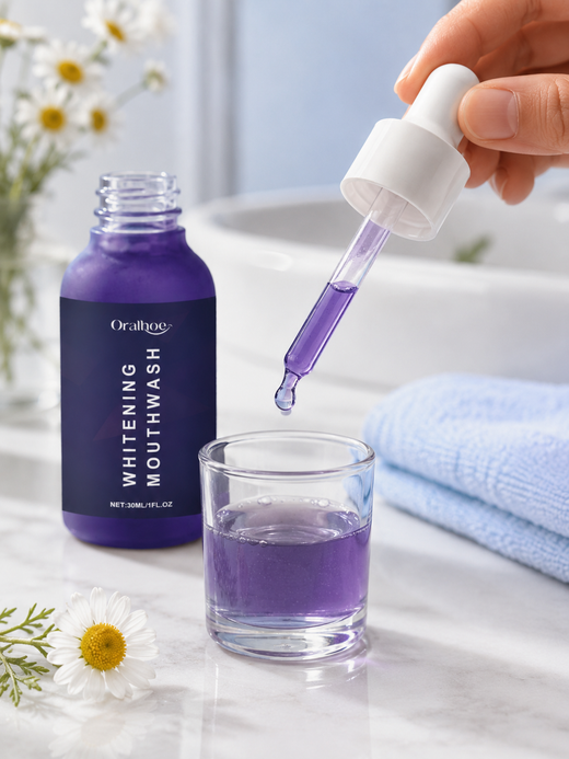 Purple Whitening Mouthwash — Gentle Peroxide-Free Rinse