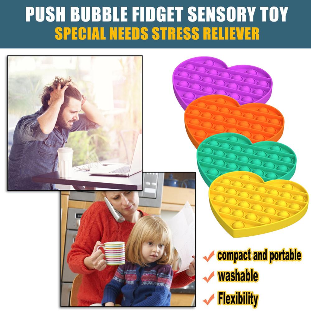 Push Pop Fidget Toy for Portable Sensory Stress Relief