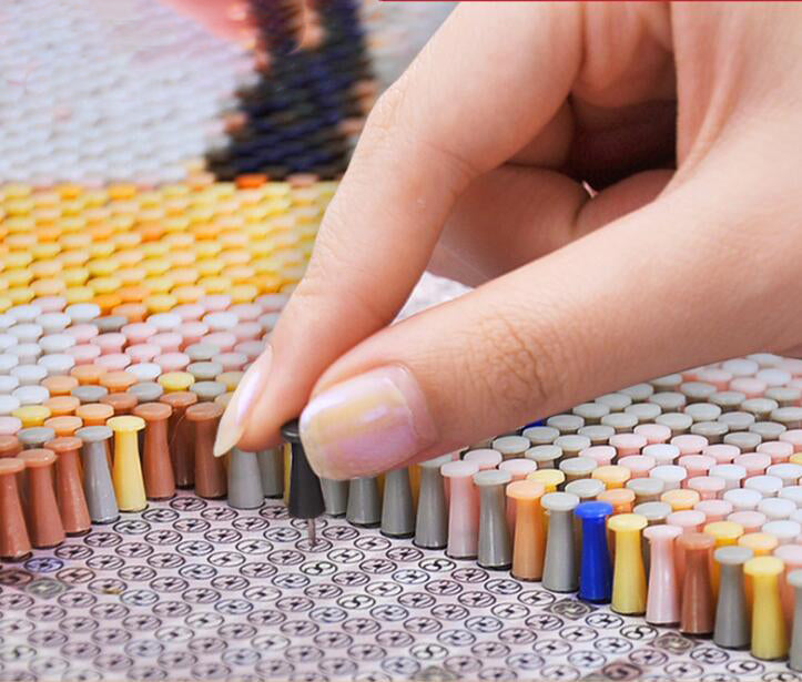 Pushpin Painting Kit: Personalized 3D Mosaic Wall Art