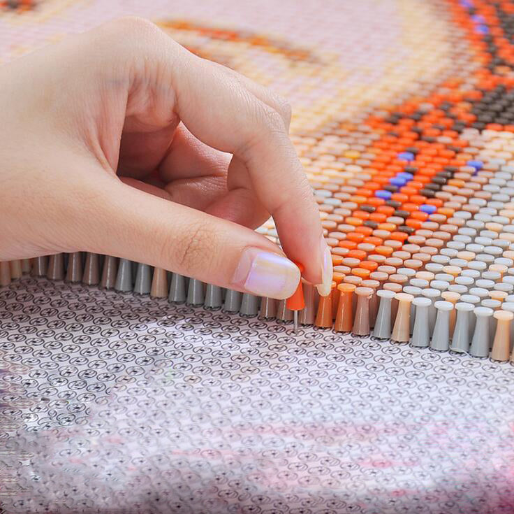 Pushpin Painting Kit: Personalized 3D Mosaic Wall Art
