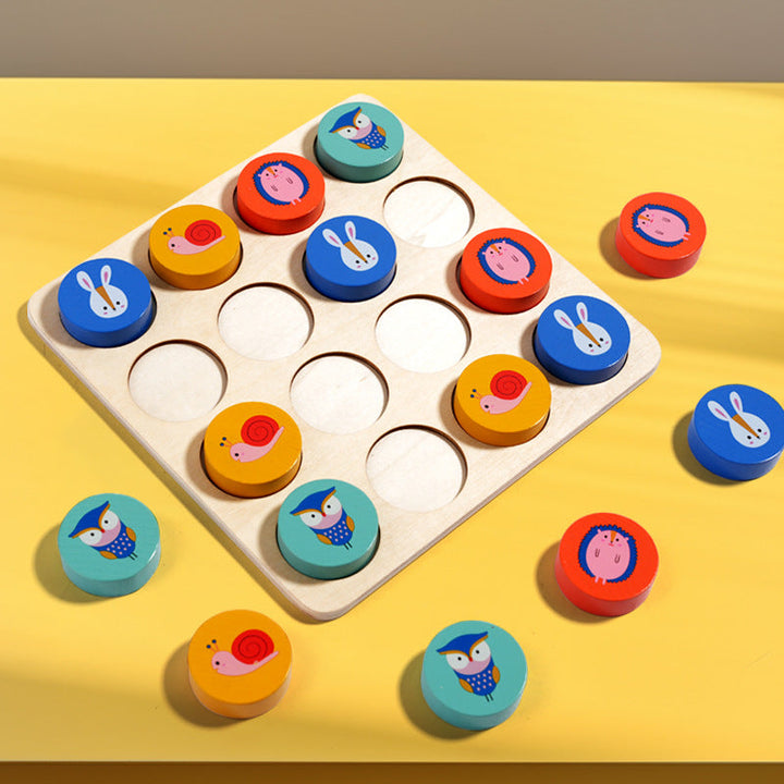 Wooden Preschool Sudoku Puzzle for Early Logic Skills