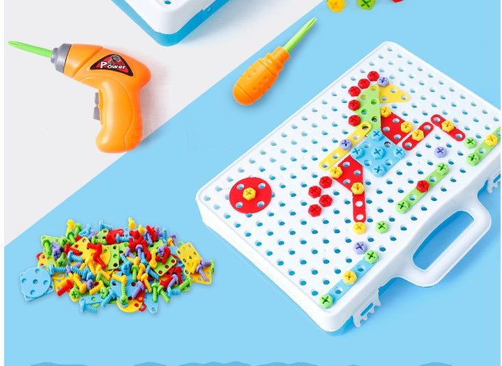Electric Drill Building Toy Set for Creative STEM Play