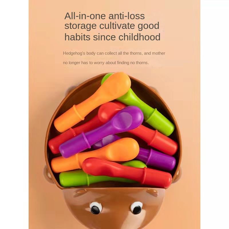 Hedgehog Peg Puzzle Toy for Fine Motor Skill Practice